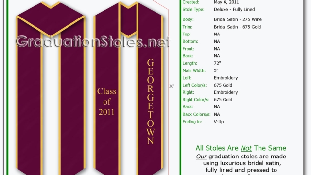 Embroidered Elegance: Celebrating Graduation with Stoles and Sashes